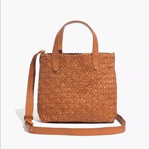 Madewell Small Transport Crossbody: Woven Leather
